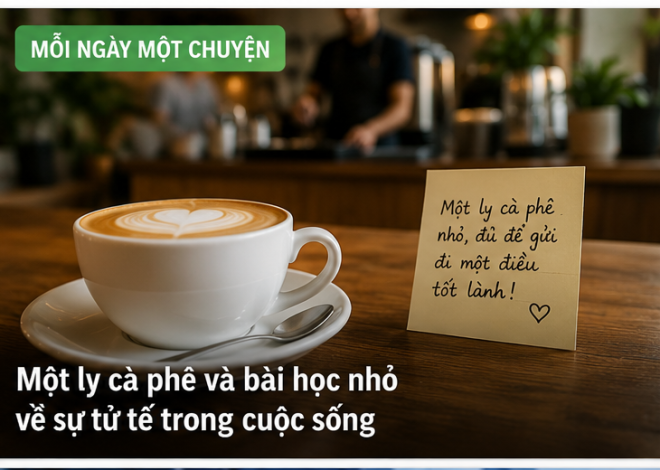 Một ly cà phê và bài học nhỏ về sự tử tế trong cuộc sống